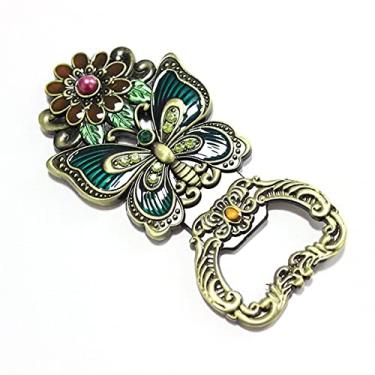 Imagem de GUIPAIHAI Abridor de garrafa criativo de cerveja/refrigerante abre ferramentas ferramentas kit de abertura de garrafa retrô abridor de garrafa metálico abridor de liga de zinco para uso em bar doméstico (cor: C)