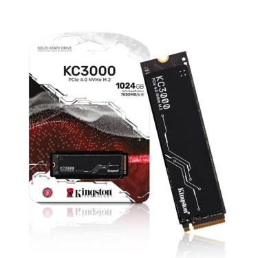 Imagem de Ssd  1Tb M.2 NVMe PCIe 4.0 7000mb/s - 6000mb/s Grav SKC3000S/1024G Kingston
