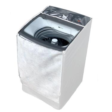 Imagem de Capa Maquina De Lavar Brastemp 17kg Bwk Ziper Transparente Branca