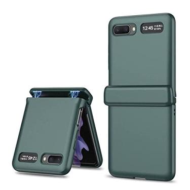 Imagem de Capa de telefone de proteção magnética completa para Samsung Galaxy Z Fold Flip Z 5G Capa de telefone de plástico rígido para Samsung z Fold z Flipz Case,verde,H