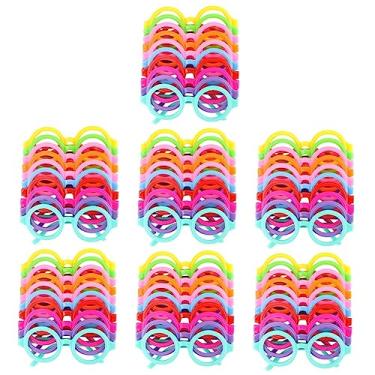 Imagem de Gadpiparty 70 Peças Armação De Óculos Infantil Óculos De Vestir Para Óculos Redondos De Festa Óculos De Criança Mago Adereço De Foto De Bebê Tipo De Carta Moldura Do Olho Criança Pequena Pvc