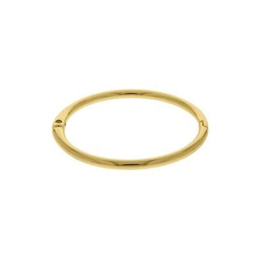 Imagem de Bracelete Articulada Feminina E Masculina Redonda Ouro 65mm Ladylu - L