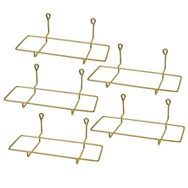 Imagem de Kit 5 Suporte Jardineira De Parede de Metal Resistente Vertical 35Cm Prateleira Suspensa Para Plantas Flores e Horta Vertical