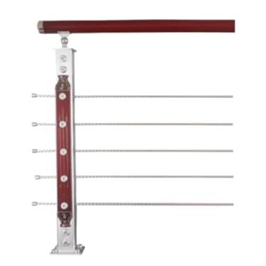 Imagem de Corrimãos simples para etapas externas, corrimão de liga de alumínio para escada, corrimão interno de metal de alta resistência para uso doméstico