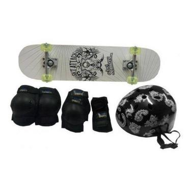 Imagem de Skateboard Semi-Pro + Kit Protetor Com Abs Belfix 412000