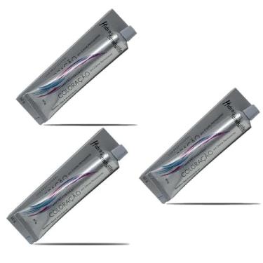 Imagem de Kit 03 Tinta Coloração Preto Azulado 1.0 Mairibel 60g