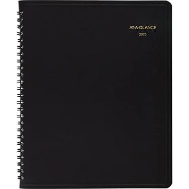 Imagem de AT-A-GLANCE Agenda diária 2023, livro de compromissos por hora, 18 cm x 21 cm, médio, 24 horas, preto (7082405)