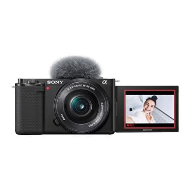 Imagem de Sony Alpha ZV-E10 – Kit de câmera Vlog sem espelho com lente intercambiável APS-C – Preto