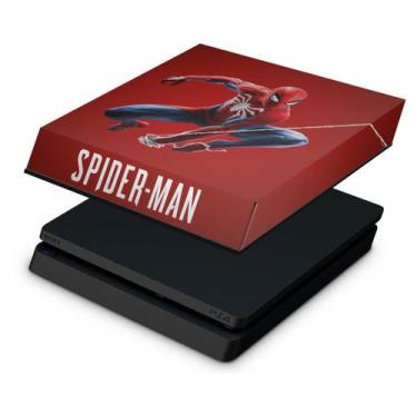 Imagem de Capa Compatível Ps4 Slim Anti Poeira - Homem Aranha Spider-Man - Pop A
