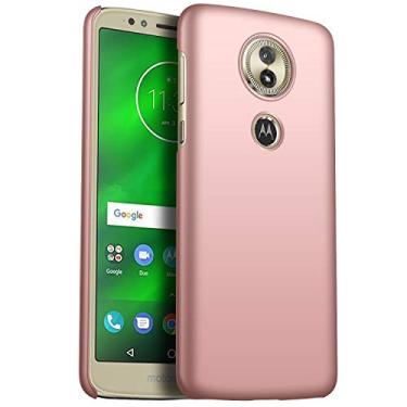 Imagem de GOGODOG Motorola G6 Play Capa completa ultrafina fosca antiderrapante resistente a arranhões para Moto G6 Play (rosa)