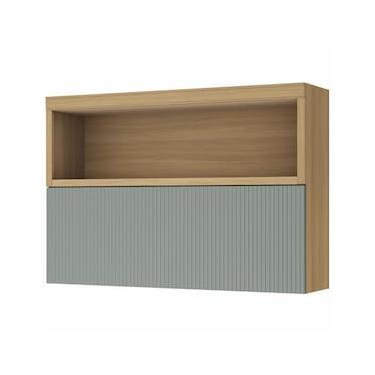 Imagem de Armário Aéreo Nesher Marquesa em MDF 15mm com 1 Porta e 1 Prateleira - 120cm de largura