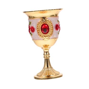 Imagem de 1 peça Copos Shampain Copos Vintage Copos de Casamento Copos de Mojito Taça de Vinho de Metal Copo de Cálice Real Pequeno Copo de Vinho Requintado Copo de Bebida Restaurante Suprimentos Prata