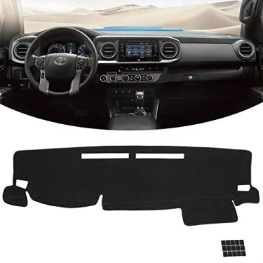 Imagem de KEYOOG Capa de painel de flanela antiderrapante para painel de carro adequado para Nissan Frontier 2007-2021, Suzuki Equator 2009-2012, protetor solar antiderrapante sem brilho