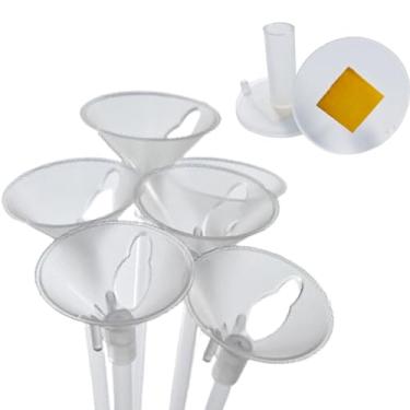 Imagem de Kit 50 Pega Balão Vareta Suporte Haste Mesa Canudo Bexiga Transparente 33cm + 50 Bases de Mesa C/Adesivo