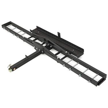 Imagem de Jeremywell 226,8 kg Heavy Duty Motocicleta Dirt Bike Scooter Carrier Rack Hauler Trailer com Rampa de Carregamento e Dispositivo de Bloqueio Anti-Inclinação T-NS-MRC001