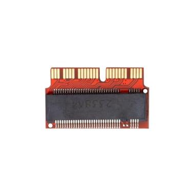 Imagem de suckoo Para MacBook Air Pro 2013 2014 2015 2016 2017 A1465 A1466 A1398 A1502 12+16 pinos para NVME M-Key M.2 PCIE 4.0 3.0 SSD Placa adaptadora dourada vermelha