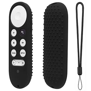 Imagem de Capa de silicone para Chromecast com Google TV 2020 Voice Remote Capa protetora para controle remoto Chromecast 2020 (preto)