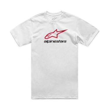 Imagem de Camiseta Masculina Alpinestars Always 2.0 Branco Vermelho