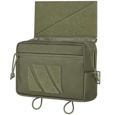 Imagem de OneTigris PLUS1S Bolsa de despejo, bolsa de administração de gotas, pochete tática, bolsa de ferramentas complementares IFAK Med para colete tático, verde