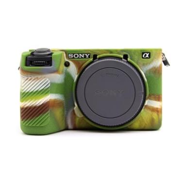 Imagem de MUZIRI KINOKOO Capa para Sony A6700, capa protetora de silicone macio com superfície fosca aprimorada para câmera digital Sony A6700/Alpah 6700 - capa antiarranhões e ajuste fino A6700 - camuflagem