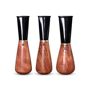 Imagem de MUXIANG Conjunto de tamanhos de suporte de bocal de charuto para homens e mulheres Suporte de charuto de madeira 9mm filtro de papel formato (48R/50R/52R)