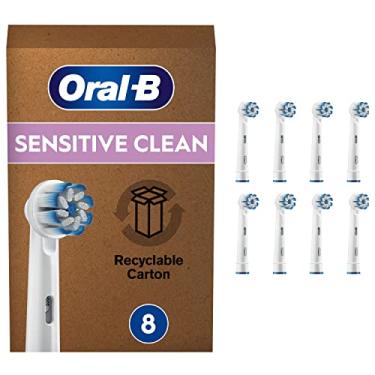 Imagem de Braun Oral-B 4210201320180 Cabeças de escova de dentes sensíveis para limpeza suave, embalagem com 8