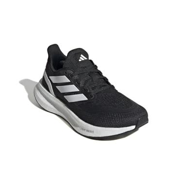 Imagem de adidas Tênis de corrida unissex infantil Pureboost Light, Preto/branco/preto, 19