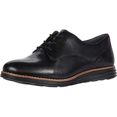 Imagem de Cole Haan Sapato Oxford feminino original Grand Plain, Couro preto, 35