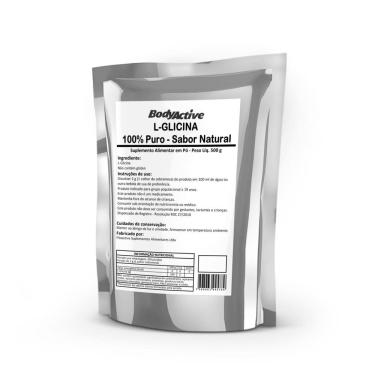 Imagem de L-glicina Pura 500g em Pó - Aminoácido para Colágeno e Neurotransmissão