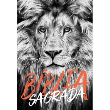 Imagem de Livro Bíblia Naa Leão Preto E Branco - Letra Normal