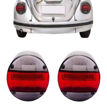 Imagem de Par Lente Traseira Fusca Fafá 1979/86 Itamar 1993/96 Fumê - Indcar