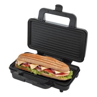 Imagem de Sanduicheira E Grill Philco Revestimento Antiaderente 127v, Cinza, 110