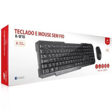 Imagem de Kit Teclado e Mouse sem Fio K-W10BK C3 TECH - C3TECH