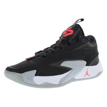Imagem de Nike Tênis de basquete masculino Jordan Luka 2 (DX8733-006, preto/carmesim brilhante/cinza lobo/branco) tamanho 42, Preto/carmesim brilhante/cinza lobo/branco, 42