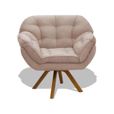 Imagem de Poltrona Miami Cadeira Robusta Base Giratória Fibra Silicone Sala De E