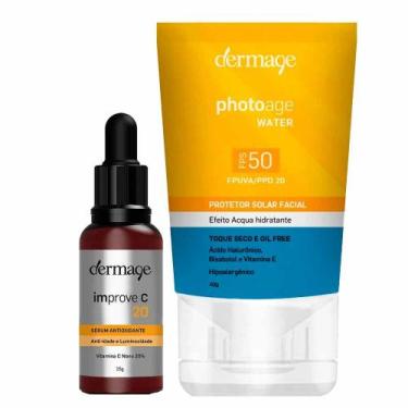 Imagem de Dermage Kit - Protetor Solar Facial + Sérum Antioxidante, Kit
