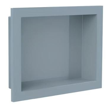 Imagem de Nicho Para Banheiro Tipo Porcelanato Parede Embutir 30x40cm Grafite - 