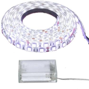 Imagem de 2 Fita Super 120 Led 2m Quente Frio Sem Fio Atacado BRANCO - Inter