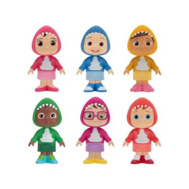 Imagem de Mini Figura Cocomelon Family e Friends Shark - 6 Unidades
