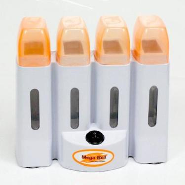 Imagem de Aquecedor de Cera Roll-on Laranja - Aquece 4 Refis de Cera Simultaneam