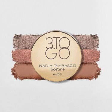 Imagem de Trio de Sombras Nádia Tambasco By Océane - 3 To Go Palette Hazel 7,8g