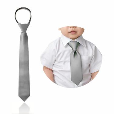 Imagem de Gravat Slim Social Com Nó Pronto E zíper Infantil RN a 6 Anos - MCOLIS