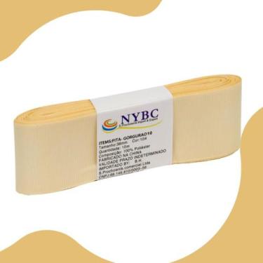 Imagem de Fita Para Laço De Gorgurão Amarelo Bebê - 22mm C/10 Metros - Nybc