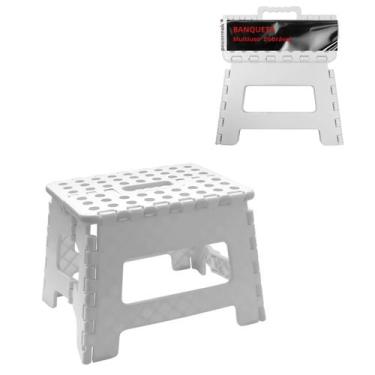 Imagem de Banqueta Dobrável Com Alça Suporta 150kg Camping Pesca Firme - Powerma