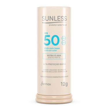 Imagem de Protetor Solar Sunless Stick com Base Efeito Matte FPS 50 Cor Extra Cl
