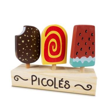 Imagem de Kit Picolé Brinquedo em Madeira - New Art Toys