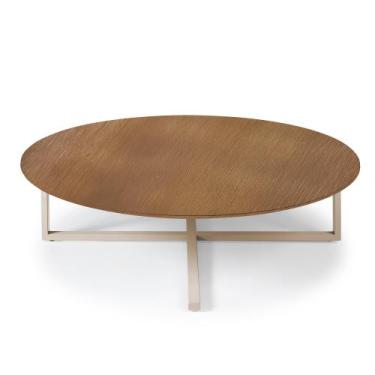 Imagem de Mesa Centro Papoula em Aço Carbono Dourado - Drop mobiliário