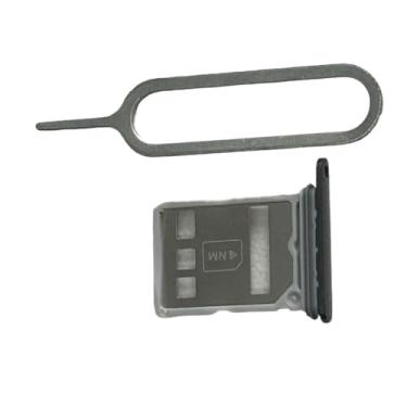 Imagem de zhxchzhi Suporte de bandeja de cartão SIM duplo OEM + pino de substituição para Huawei P60 PRO preto