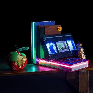 Imagem de LocoLee Kit de luz LED para Lego Disney Villain Icons 43227, acessórios de conjunto de iluminação DIY compatíveis com Lego 43227 para fãs, decoração criativa Lego Light (apenas luzes, sem modelos)