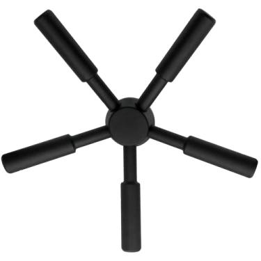 Imagem de WAH LIN PARTS Alça segura para arma de 5 raios, alça preta resistente para a maioria dos rifles à prova de fogo, armários de armas, cofres de depósito, caixa forte, cofres de armas e portas de cofre